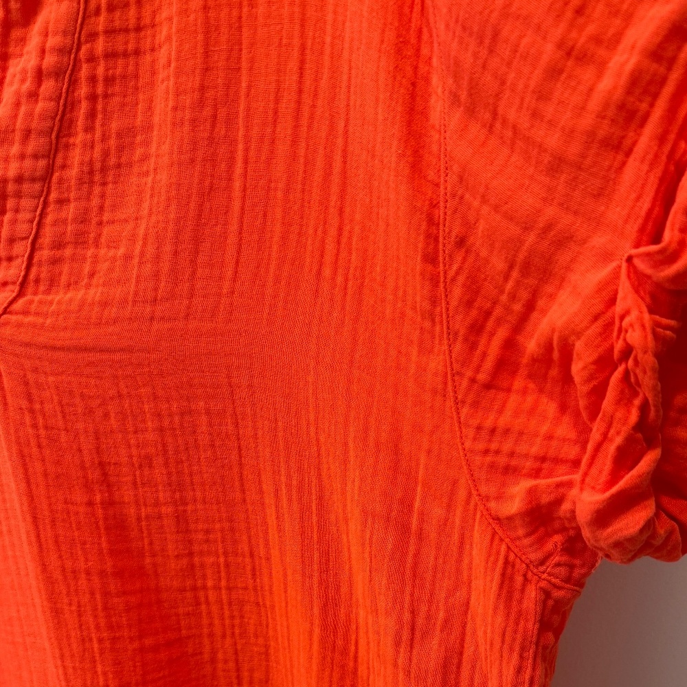 Xirena Avery V-Neck in Red Orange | Size Small - Picture 6 of 9